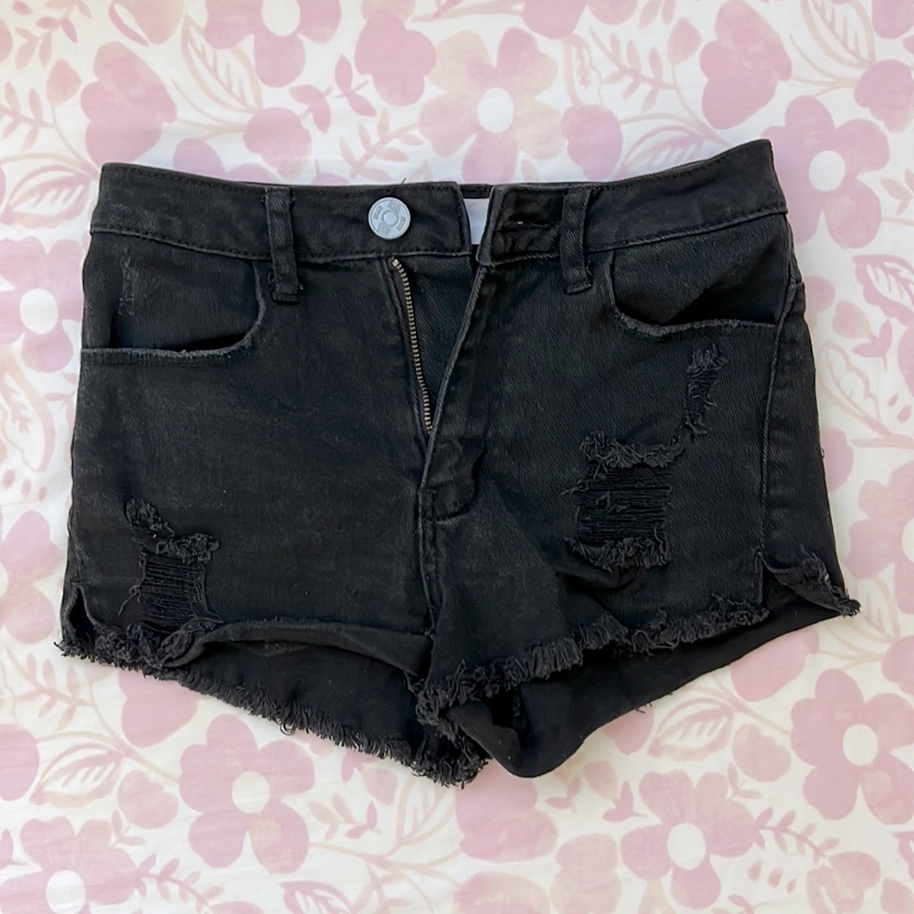 RSQ Maui High Rise Shorts in Black